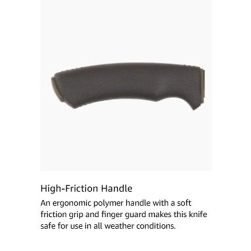 Morakniv 4.3" Carbon Steel Bushcraft Knife w/ Sheath Black Fixed Blade M-10791 - Picture 7 of 9